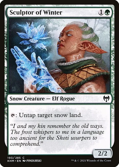 Escultora de invierno
