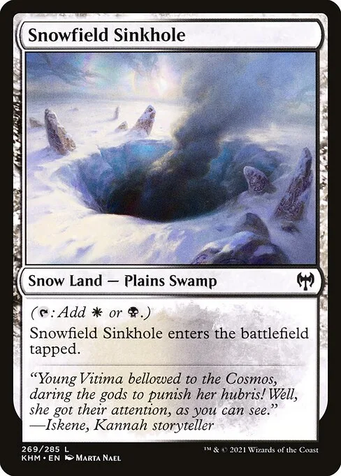 Sima del campo de nieve