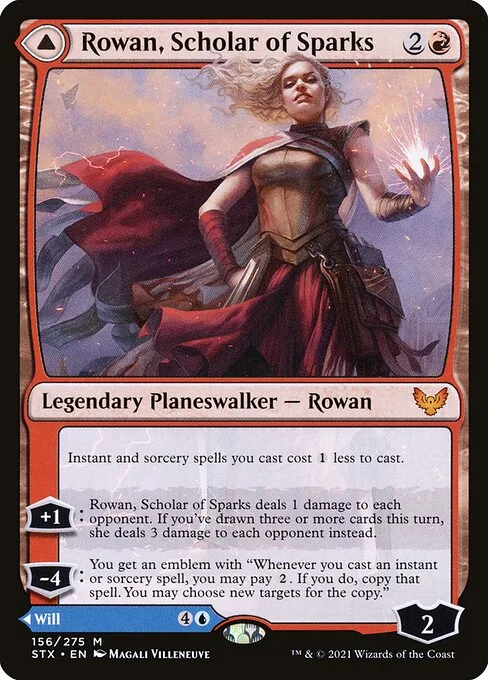 Rowan, erudita de las chispas // Will, erudito de la escarcha