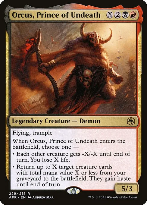Orcus, Príncipe de la Muerte en Vida