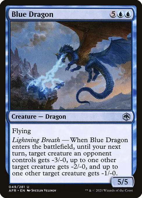 Dragón azul