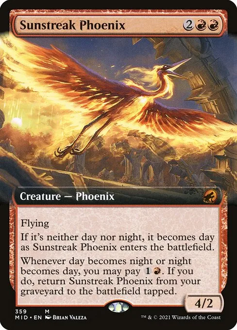 Fénix de plumas solares