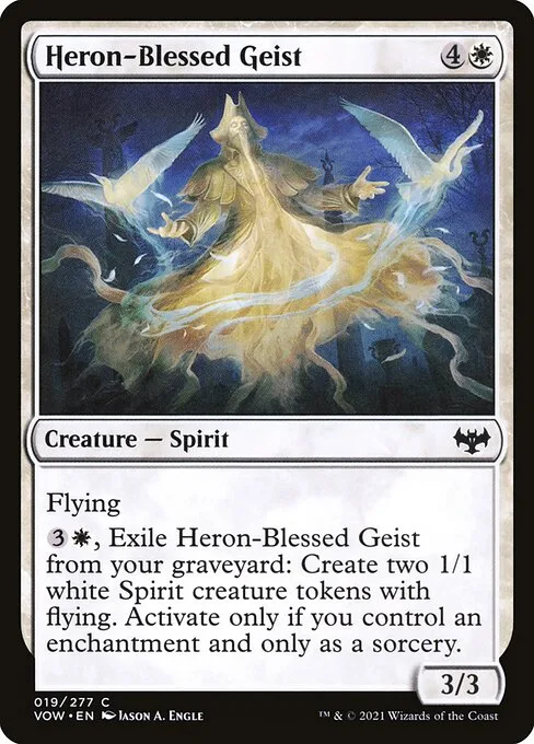 Geist bendito por las garzas