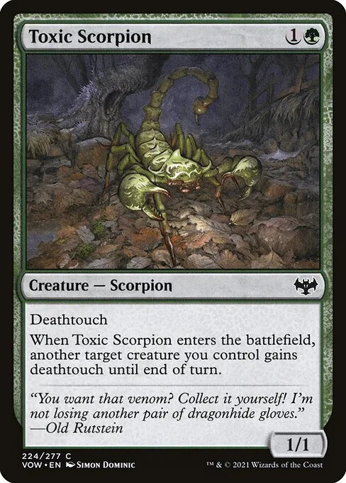 Escorpión tóxico