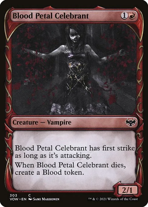 Celebrante de los pétalos de sangre