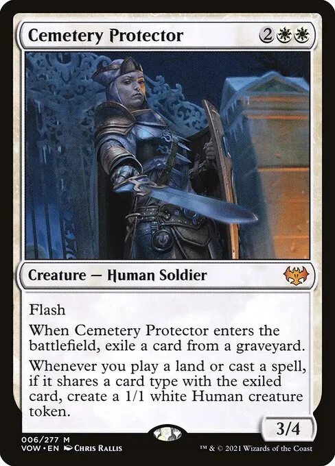 Protectora del cementerio