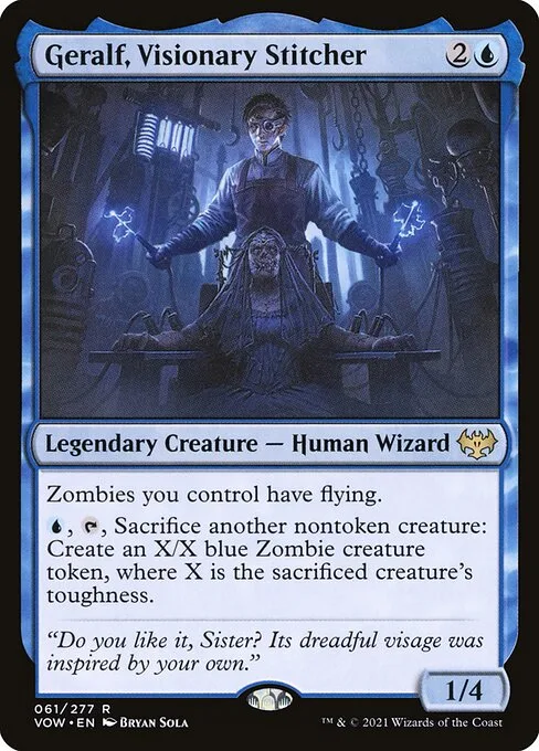 Geralf, suturador visionario