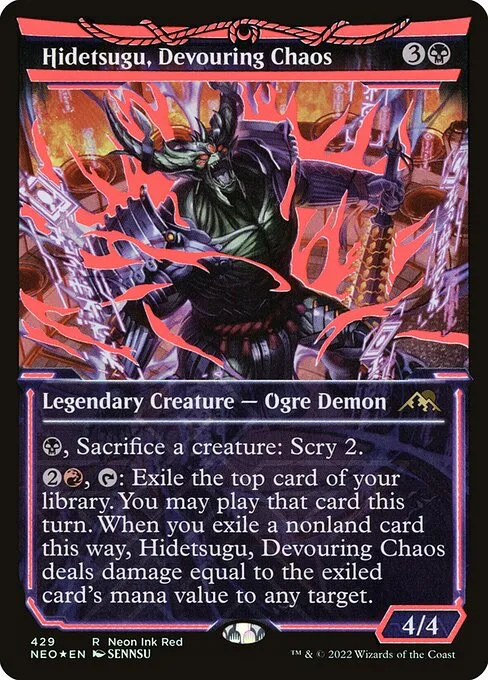 Hidetsugu, caos devorador