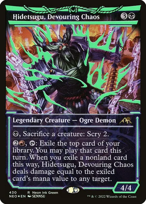 Hidetsugu, caos devorador