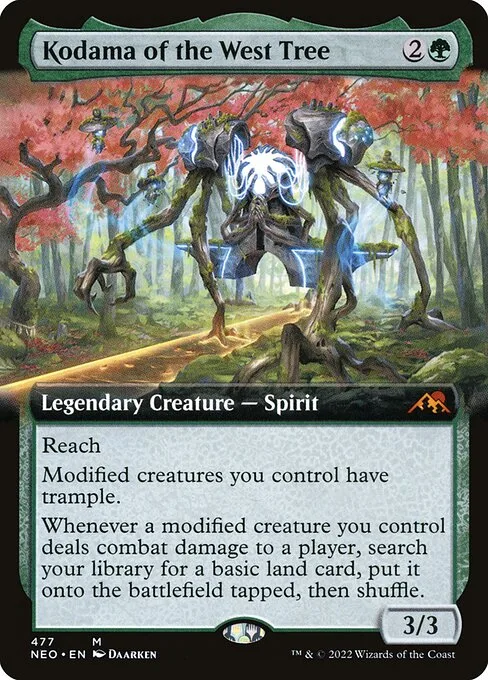 Kodama del árbol del oeste