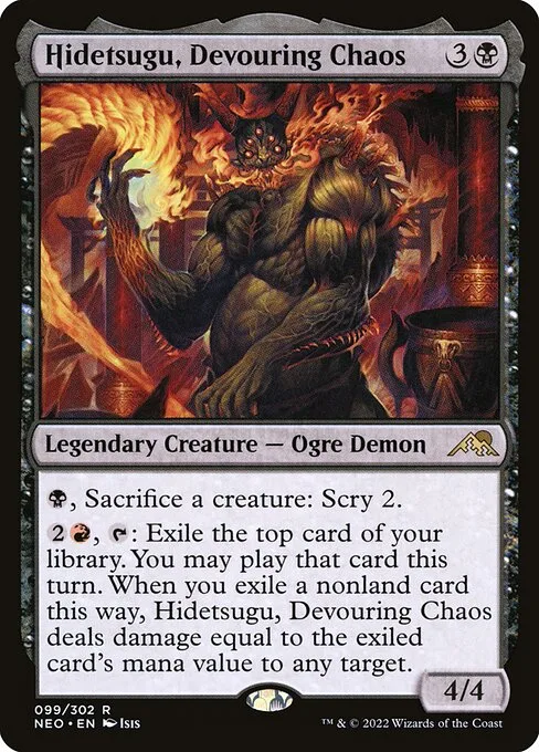 Hidetsugu, caos devorador