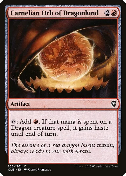 Orbe de los dragones de cornalina