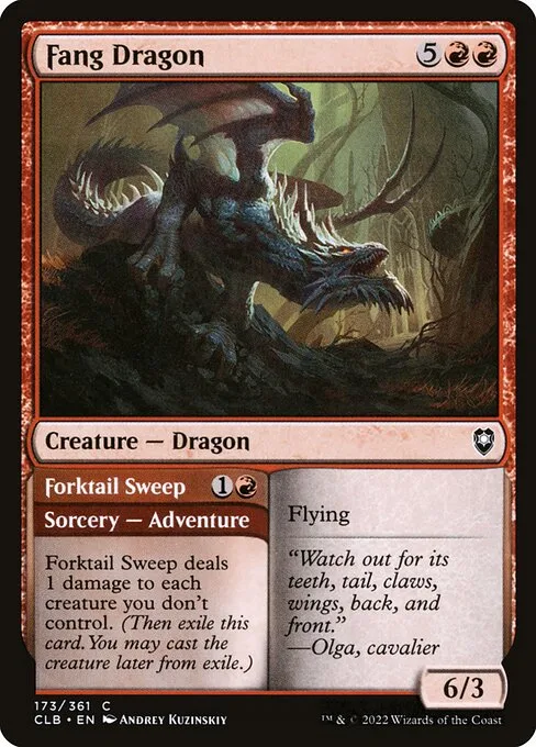 Dragón colmillo // Coletazo bífido