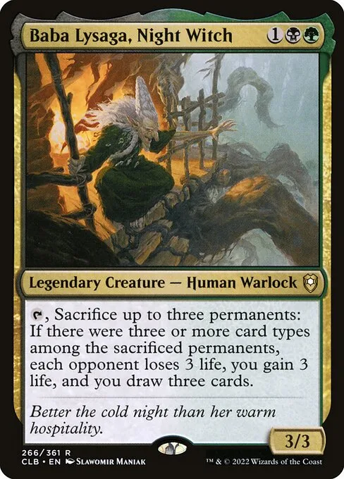 Baba Lysaga, bruja de la noche