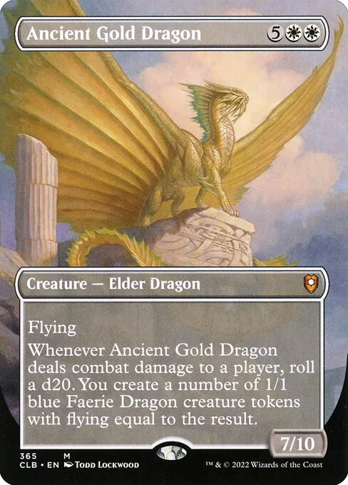 Dragón de oro anciano