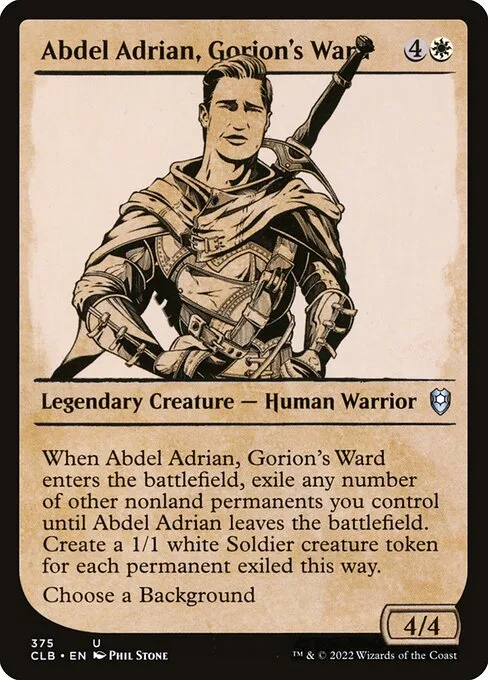 Abdel Adrian, pupilo de Gorion