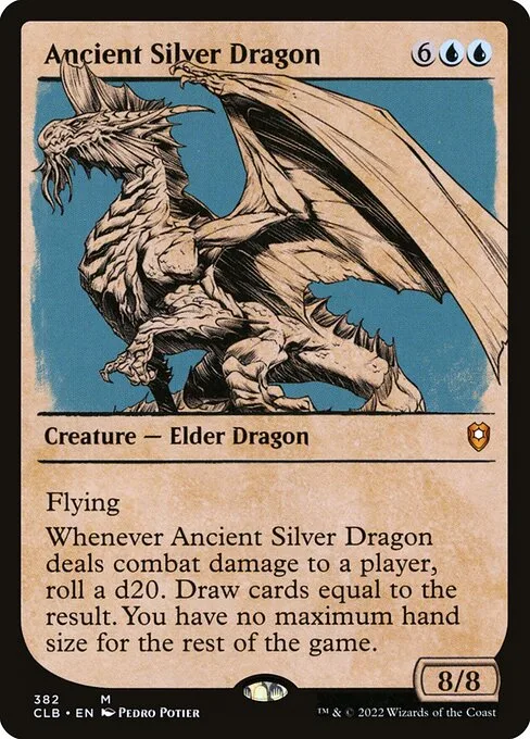 Dragón de plata anciano