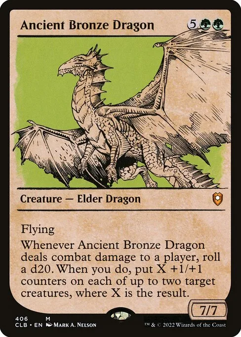 Dragón de bronce anciano
