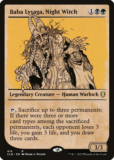 Baba Lysaga, bruja de la noche