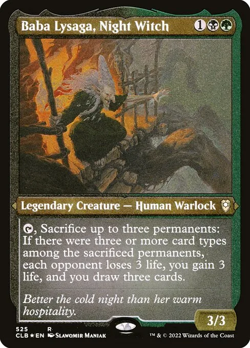 Baba Lysaga, bruja de la noche