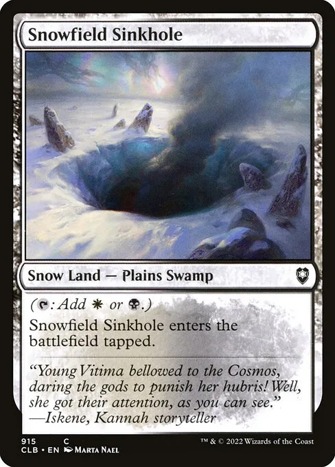 Sima del campo de nieve