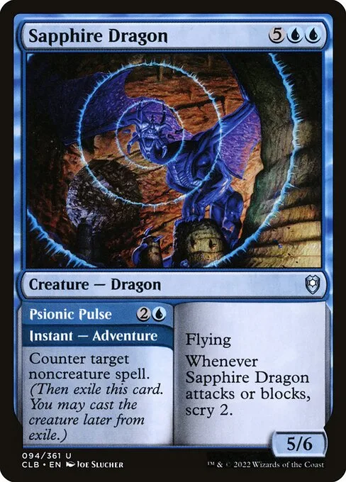 Dragón de zafiro // Pulso psiónico