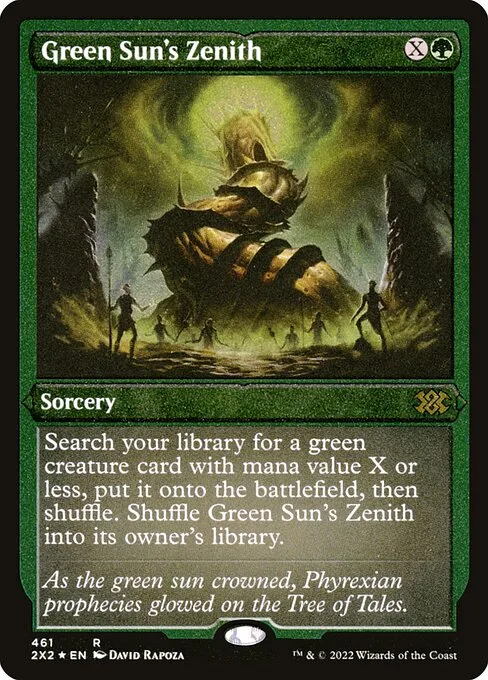 Cenit del sol verde