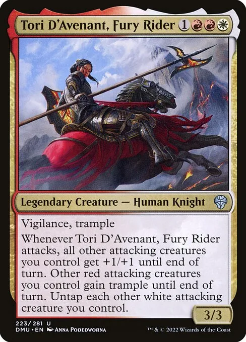 Tori D'Avenant, jinete de furia