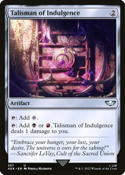 Talismán de la indulgencia