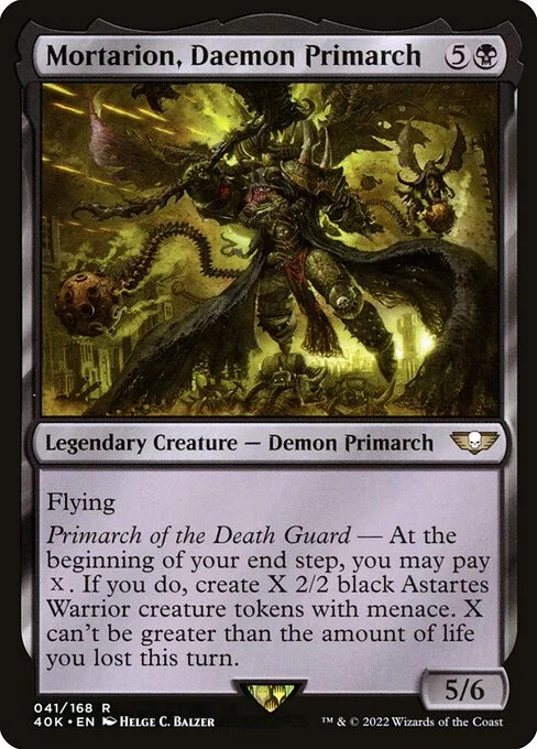 Mortarion, Primarca daemon