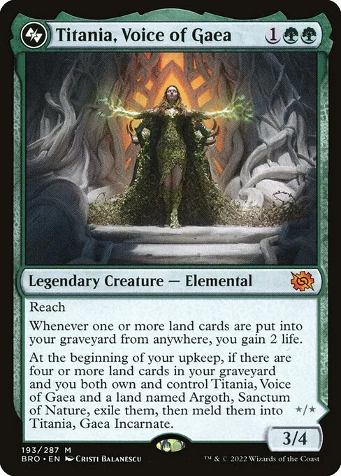 Titania, Voz de Gaia