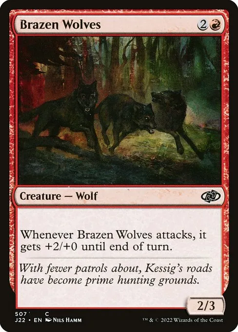 Lobos osados