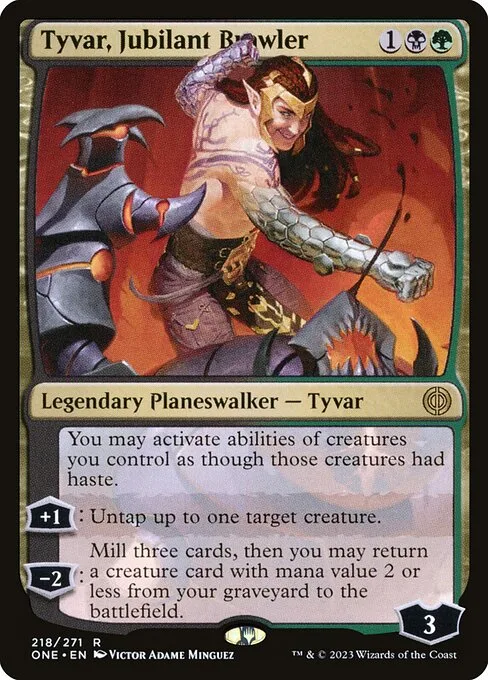 Tyvar, luchador exultante