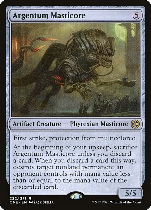 Masticore de argentum