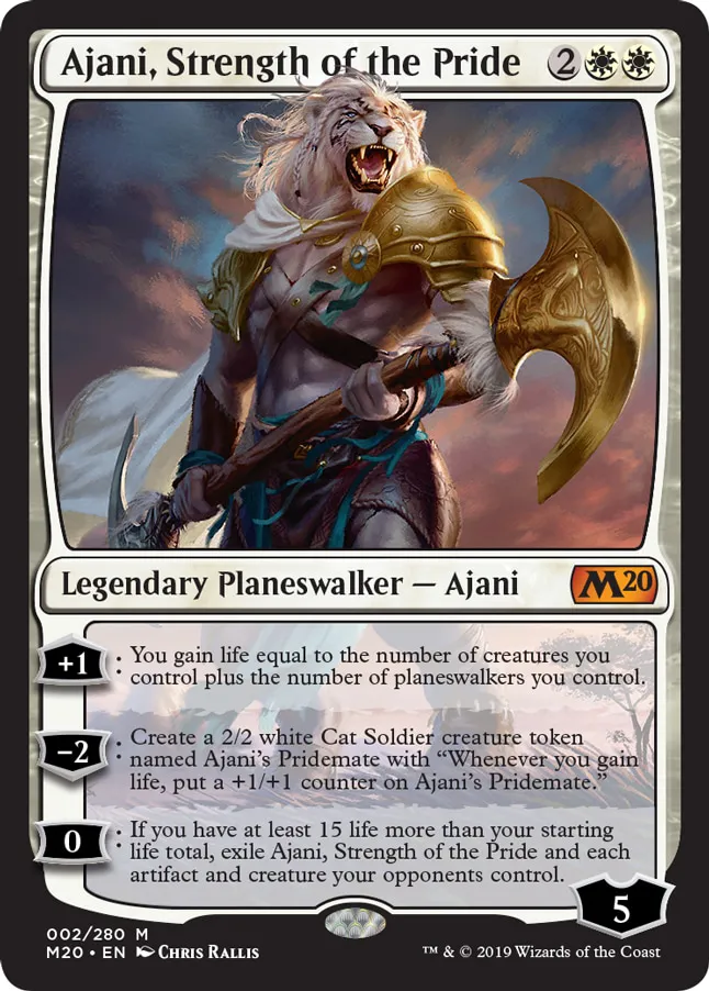 MTG Canarias - M20 002 - Ajani, Strength of the Pride