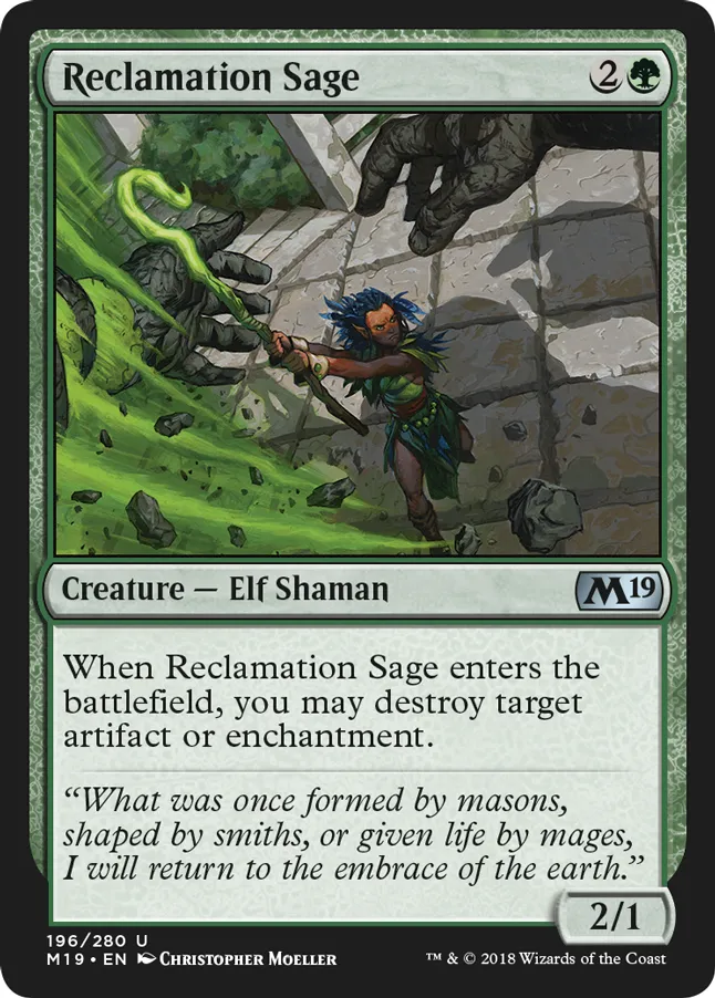 MTG Canarias - M19 196 - Reclamation Sage