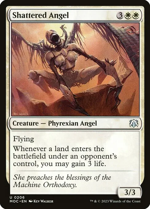 Ángel destrozado