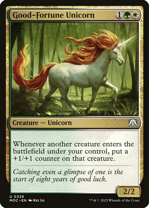 Unicornio de la buena fortuna