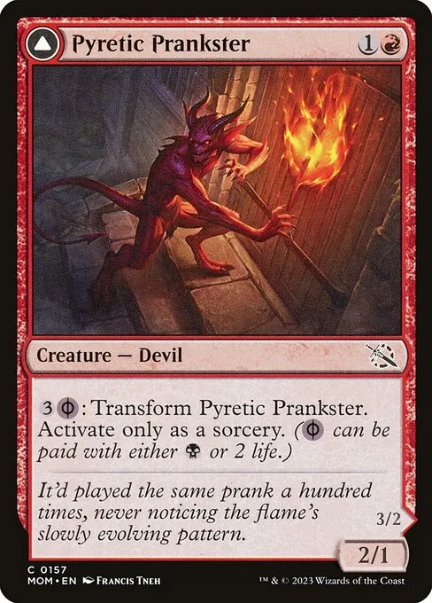 Bromista pirómano // Sanguinario iridiscente