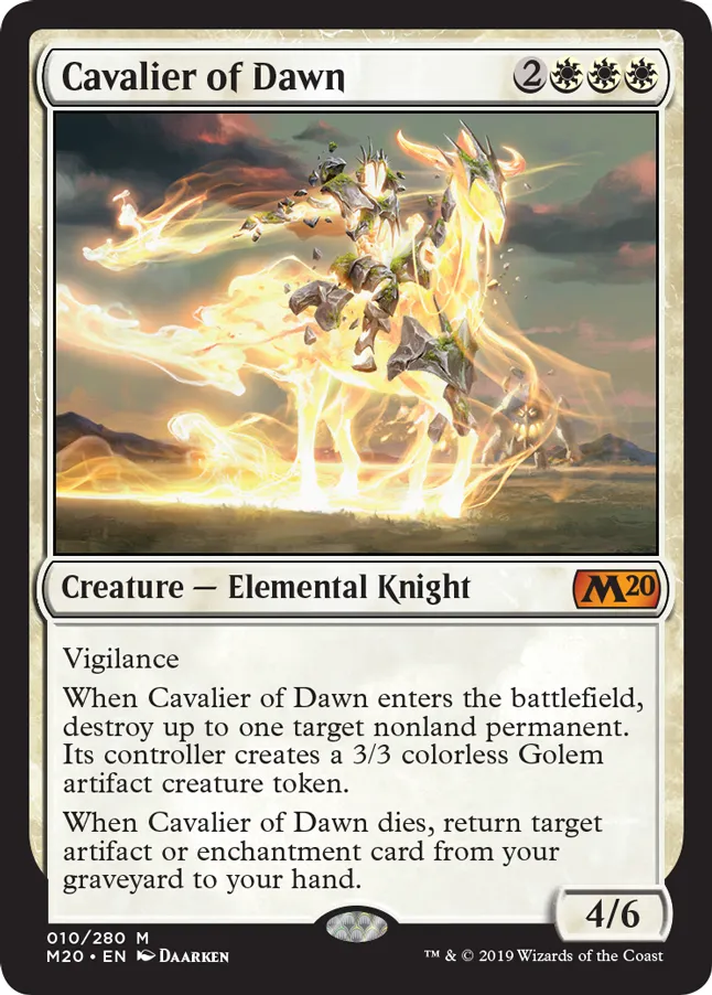MTG Canarias - M20 010 - Cavalier of Dawn