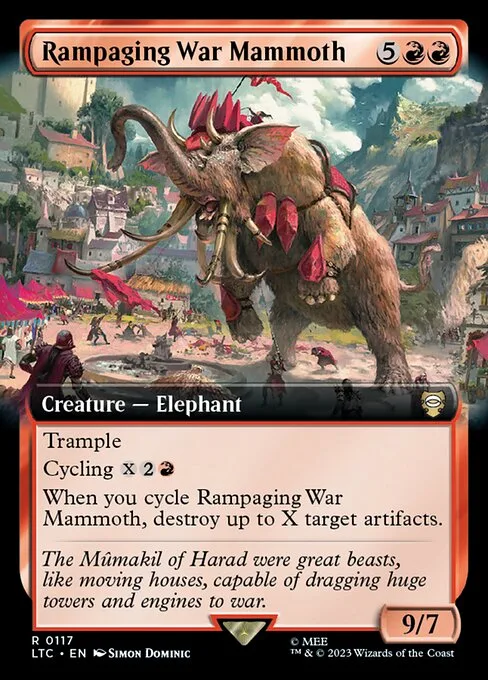 Mamut de guerra desenfrenado