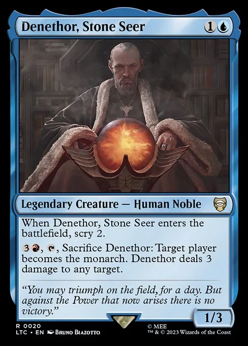 Denethor, contemplador de la piedra