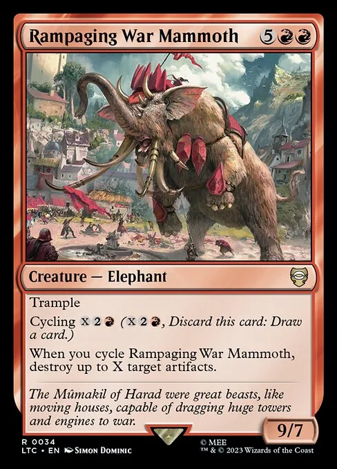 Mamut de guerra desenfrenado