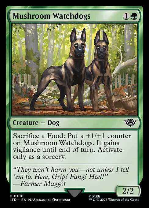 Perros guardianes de setas