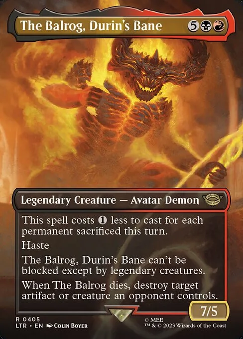 El balrog, el Daño de Durin