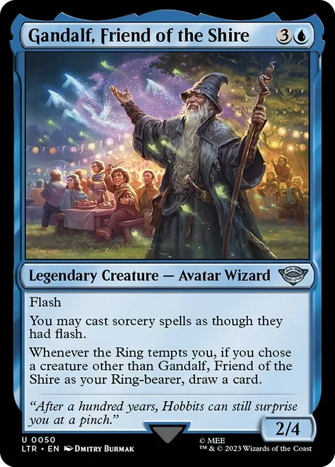 Gandalf, amigo de la Comarca