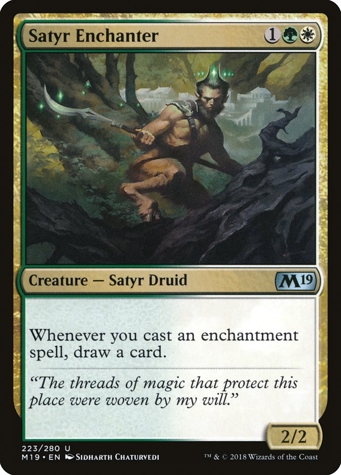 MTG Canarias - M19 223 - Satyr Enchanter