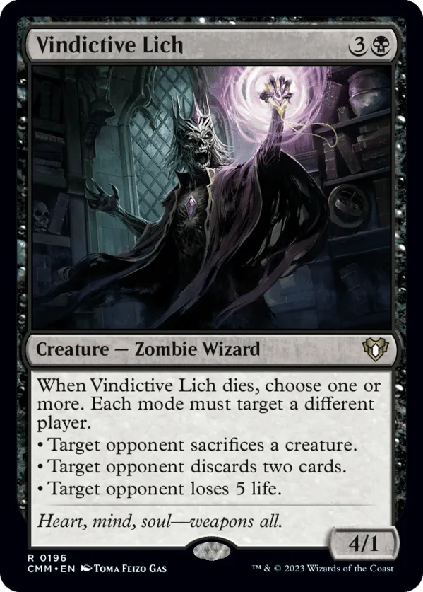 MTG Canarias - CMM 0196 - Vindictive Lich