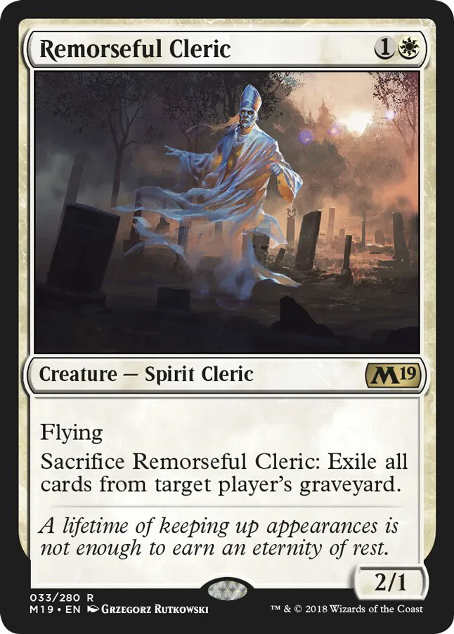 MTG Canarias - M19 033 - Remorseful Cleric