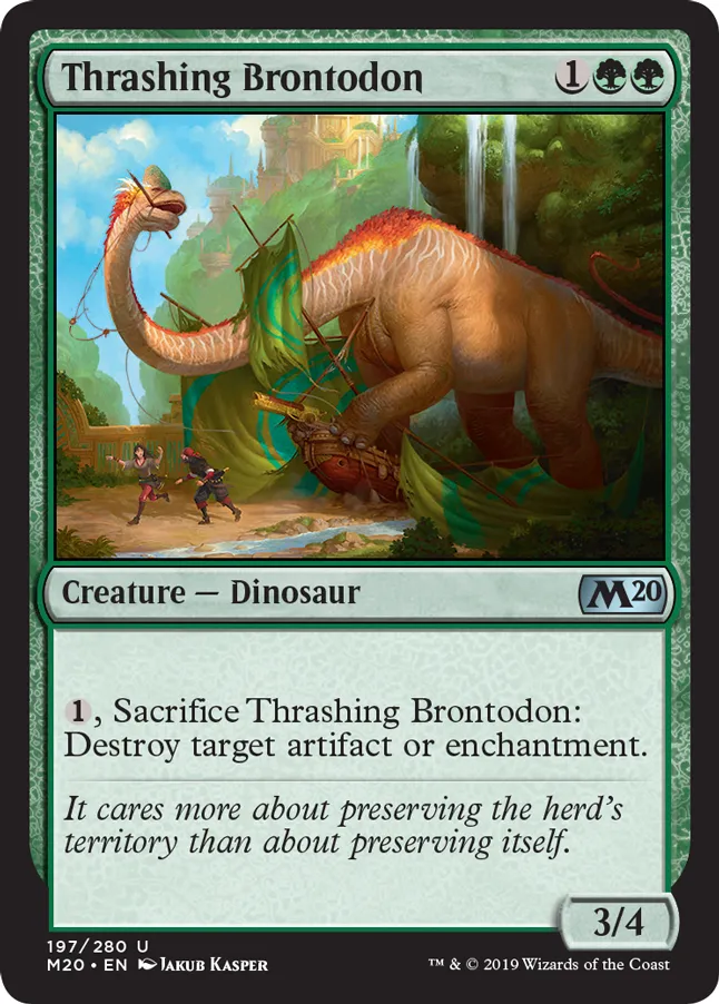 MTG Canarias - M20 197 - Thrashing Brontodon